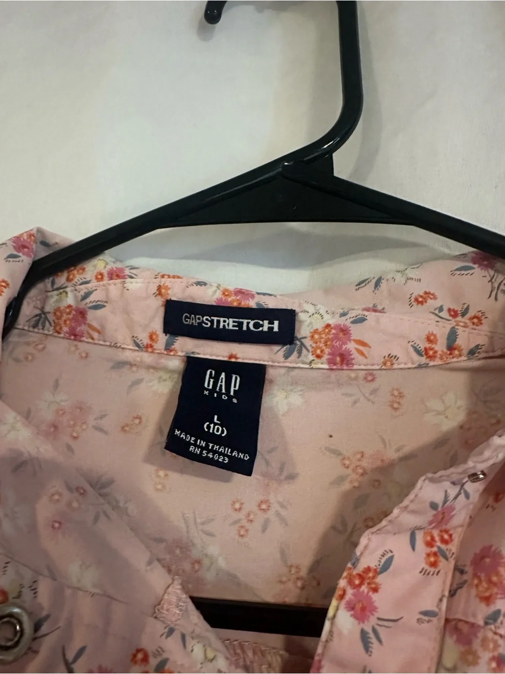 GAP Pink Floral Button-Down Shirt